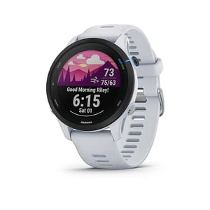 Rénové (bon) Garmin Précurseur 255 Musique GPS Smartwatch 46mm - Pierre blanche (010-02641-21)