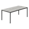 thumbnail image 4 of Monarch Specialties Table Set, 3pcs Set, Coffee, End, Black Metal, Grey Laminate, Contemporary, Modern, 4 of 9