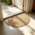 thumbnail image 1 of Weloille Semicircular Faux Sisal Door Mat, Non-Slip Low Profile Entryway Rug, Dirt Resistant Absorbent Welcome Mat for Front Door Porch Entrance Indoor Outdoor Use, 1 of 6