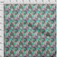 thumbnail image 4 of oneOone Cotton Poplin Light Brown Fabric Florals Craft Projects Decor Fabric Printed By The Yard 42 Inch Wide, 4 of 4