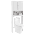 thumbnail image 2 of Yaheetech Over-the-Toilet Bathroom Cabinet with Adjustable Shelf, White, 2 of 10