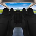 thumbnail image 3 of For 2017-2024 Tesla Model 3 FH Group Faux Leather Custom Fit Car Seat Covers   Black - Full Set, 3 of 8