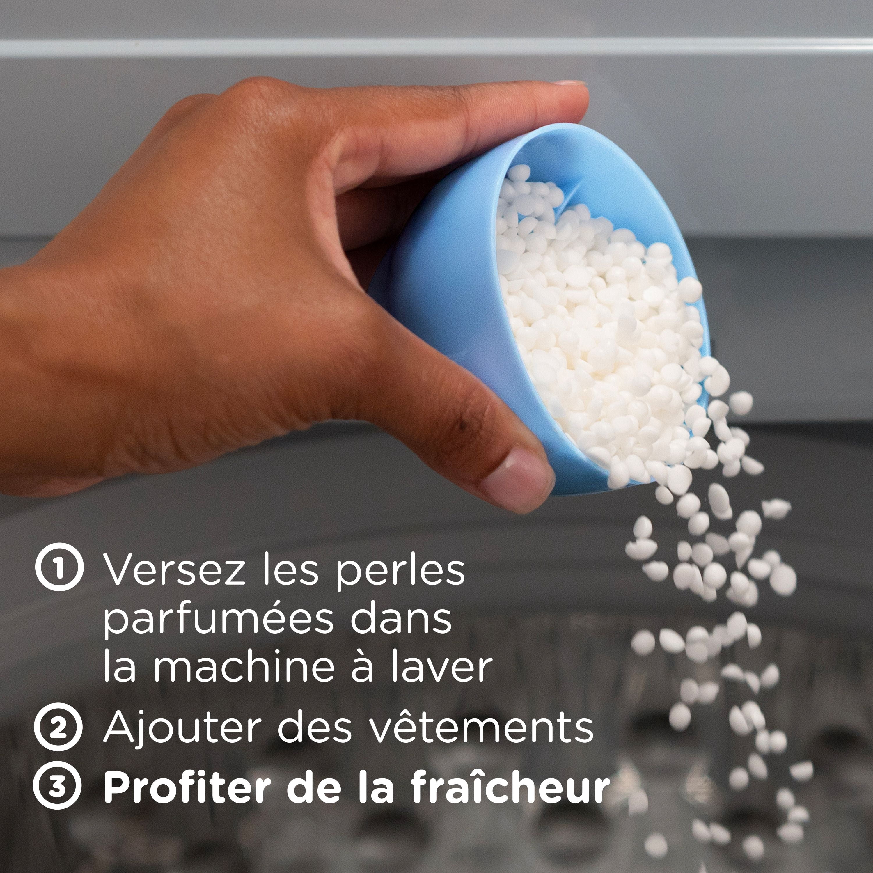 Perles rehausse-parfum pour lessive Downy Léger, parfum Brume océanique, perles pour les tissus pour la lessive, conçues pour être douces avec une légère bouffée de parfum, sans parfums prononcés