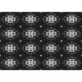 thumbnail image 1 of Ahgly Company Tapis d'Intérieur Rectangulaire Transitionnel Noir Nuit Lavable à la Machine, 2 Pieds x 5 Pieds, 1 of 7