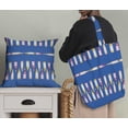 thumbnail image 5 of Soimoi Blue Silk Fabric Bottle Bar Decor Fabric Printed Yard 44 Inch Wide, 5 of 5