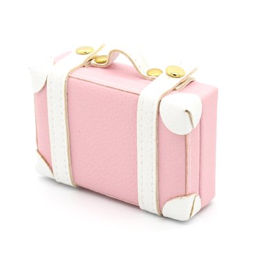 ZheElen Mini Luggage Case Premium Lifelike Toy House Decoration Travel Cases Decorative Kids Gifts Small Pretended Play Toy Yellow 2Set