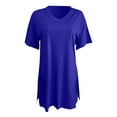 thumbnail image 5 of Pxiakgy Ensemble Deux Pièces pour Femmes Manches Courtes Décontracté Basique Shorts Bleu + 3TG, 5 of 5