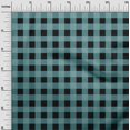 thumbnail image 2 of oneOone Polyester Lycra Fabric Gingham Check Print Sewing Fabric BTY 56 Inch Wide, 2 of 4