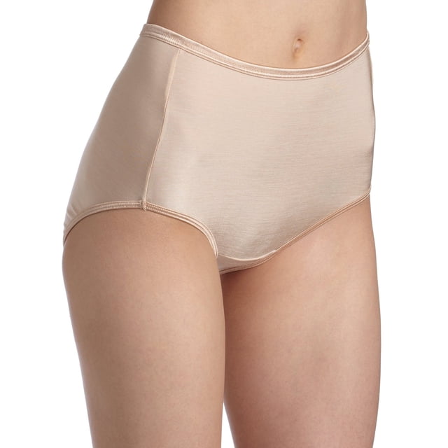 Vanity Fair Womens Body Shine Illumination Brief, 7, ROSE BEIGE