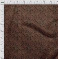 thumbnail image 4 of oneOone Cotton Jersey Brown Fabric Paisleys Craft Projects Decor Fabric Printed By The Yard 58 Inch Wide, 4 of 4