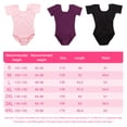 thumbnail image 2 of Tenue de Danse Ballet Extensible pour Enfants, Justaucorps Combinaison à Manches Peau, Conviviale, Classique, Col Rond, Justaucorps Combinaison, Tenue de Danse Douce, Costume Justaucorps, Noir, TG, 2 of 9