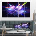 thumbnail image 1 of Blue Explosion of Paint Drops - Floral Canvas Art Print, 1 of 3