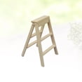 thumbnail image 3 of Mini Foldable Ladder Beige 5.3x1.3x0.4in Wood Durable Safe For Kids Collectors 1Pack, 3 of 8
