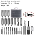 thumbnail image 2 of 33 Pcs Ensemble Extracteur de Vis Rayé Endommagé pour Vis Cassées Tout Usage HSS Ensemble Extracteur de Vis Cassées, 2 of 8