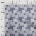 thumbnail image 2 of oneOone Velvet Blue Fabric Asian Block Tile Sewing Craft Projects Fabric Prints By Yard 58 Inch Wide, 2 of 4