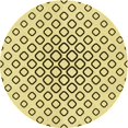 thumbnail image 1 of Ahgly Company Tapis Rond Lavable en Machine Intérieur Transitionnel Jaune Soleil, 4 Pieds Rond, 1 of 7