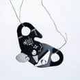 thumbnail image 3 of Safety Arborist Rope Grab Rock Pulley Gear Tree Climbing Stop Descender Pulley Device Black, 3 of 9