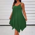 thumbnail image 1 of Ounisa Robe Camisole Midi Fluide Sans Manches à Encolure Dégagée et Ourlet Asymétrique pour Femme Grande Taille, 1 of 8