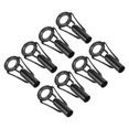 thumbnail image 1 of Unique Bargains 5.0mm Stainless Steel Fishing Rod Tip Repair Kit Pole Ring Guide Replacement, Black 8 Pack, 1 of 5