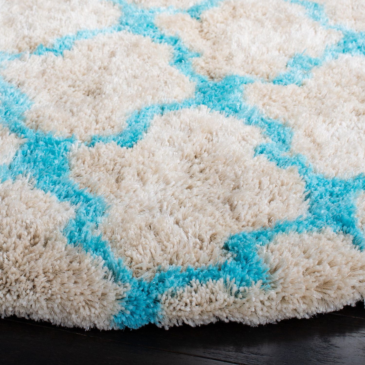 Safavieh Barcelona Anabelle Tapis Peluche Shag Géométrique