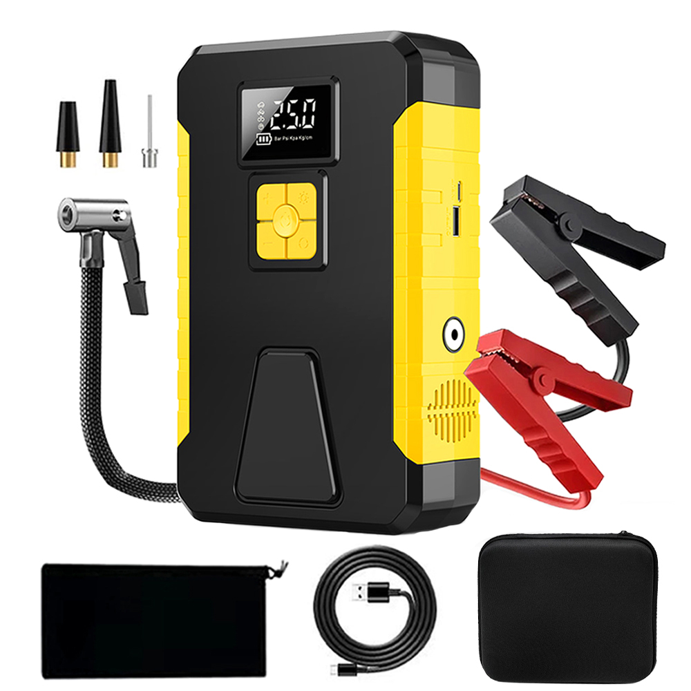FOXSUR FOXSUR FJS-950 All-in-One Car Jump Starter and Air Compressor with 26800mAh Power Bank, Emergency SOS Light, and Digital Display for Vehicles, Bikes, and More