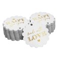thumbnail image 1 of Inkdotpot 100 Pack Real Gold Foil Paper Tags Made With Love Text Favor Hang Tags, 1 of 6