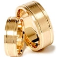 thumbnail image 1 of Matching His Hers 14K Yellow Gold Wedding Ring Band Set, 1 of 1