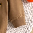 thumbnail image 4 of WEAIXIMIUNGChristmas Boys Girls Long Sleeve Pumpkin Embroider Pullover Romper Bodysuits 3-6 Months, 4 of 7