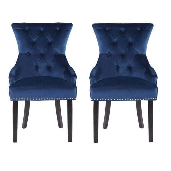Plata Import Isabella Chair in Blue - Set 2