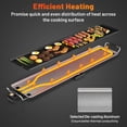 thumbnail image 4 of Costway Gril Teppanyaki Électrique Extra Grand de 39,5 Pouces avec 2 Surfaces de Cuisson, Températures Réglables et Plateau d'Égouttement, 4 of 10