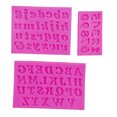 thumbnail image 1 of Baohd 3pcs Silicone Cake Mold Alphabet Number Baking Mould Home Kitchen Baking Accessories, 1 of 6