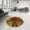 thumbnail image 4 of Ahgly Company Tapis d'Intérieur Lavable en Machine Carré Transitionnel Bisque Foncé Brun, 6 Pieds Carré, 4 of 7