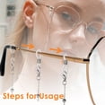 thumbnail image 4 of Langgg Chaîne pour Lunettes de Vue Support de Lunettes Cordon de Lunettes de Lecture Perles Lanière Collier, 4 of 9
