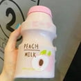 thumbnail image 4 of Portable Children Drinking Bottle with Strap PC Plastic Outdoor Water Cup Cute Fruit Pattern Pink 480ML, 4 of 5