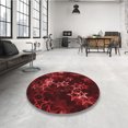 thumbnail image 4 of Ahgly Company Machine Washable Indoor Rectangle Transitional Maroon Red Area Rugs, 2' x 4', 4 of 7