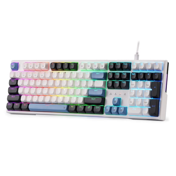 Redragon K668 Wired Gasket RGB Gaming Keyboard, 108 Keys Mechanical Keyboard w/Extra 4 Hotkeys, Upgraded Hot-swappable Socket, Sound Absorb