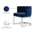 thumbnail image 4 of Meridian Furniture Gianna Navy Velvet Dining Chair, 4 of 4