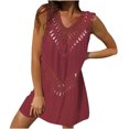 thumbnail image 1 of Haut de Maillot de Bain d'Été Aguichant en Maille Ajourée pour Femme, Robe de Plage, Cache-Maillot, Écran Solaire, 1 of 9