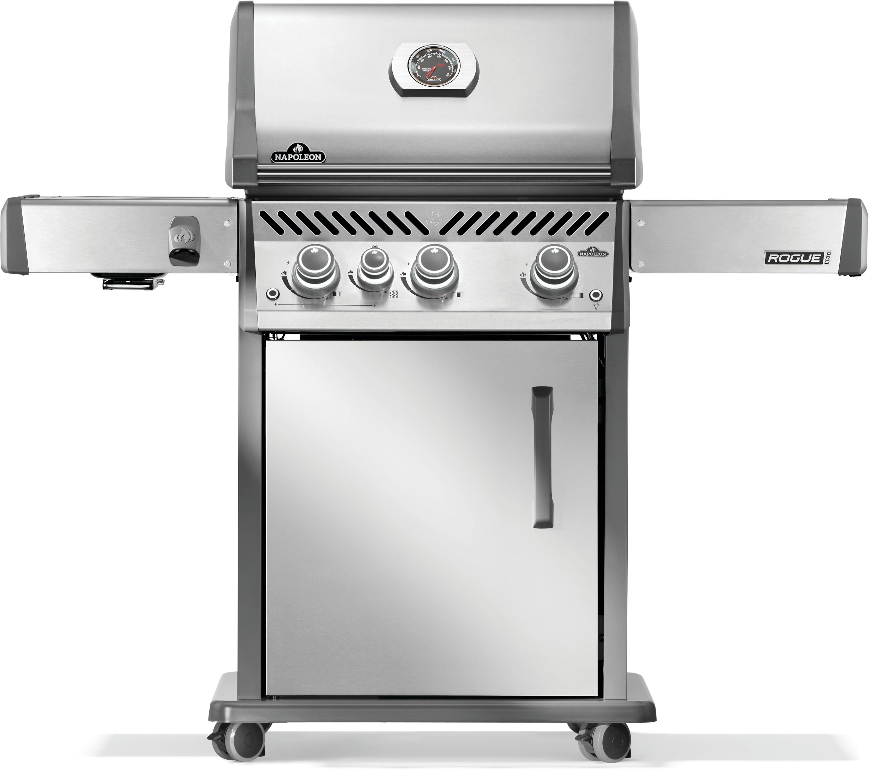 Napoleon RoguePRO 425 Propane Gas BBQ Grill with Infrared Side Burner, Stainless Steel