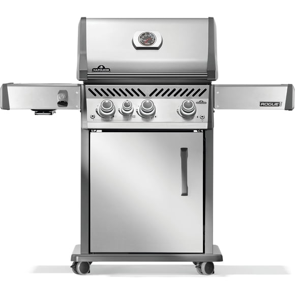 Napoleon RoguePRO 425 Propane Gas BBQ Grill with Infrared Side Burner, Stainless Steel