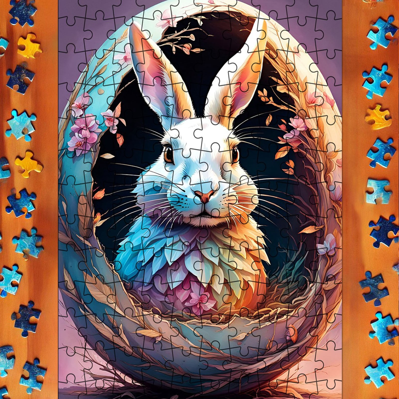 Binwennn 130 Piece Puzzle For Kids Ages 4 8 | Easter Animal Bunny Puzzle | Large 130 Piece Puzzle For Toddlers | Easter Great For Boys And Girls 12x8 Inch Fireflies Nineties Factual Bids Mortician