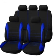 9-piece set of car seat covers, car protective pads, all-season universal full-surround headrests, car interior decoration, suitable for most cars, trucks, SUVs, vans