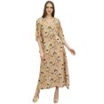 thumbnail image 1 of Bimba Robe Kimono Kaftan Pêche pour Femme Été Soirée à Imprimé Floral Maxi-14, 1 of 6