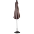thumbnail image 3 of Costway Parasol Solaire de Patio 10 Pi, Parasol de Marché à DEL, Acier Inclinable avec Manivelle, Extérieur, Beige, 3 of 3