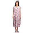 thumbnail image 1 of Moomaya Womens Lace Border Sleepwear For Ladies Button Placket Nightdress, 1 of 5