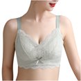 thumbnail image 4 of Timegard Wireless Bras for Women Lace Breathable Full Coverage Comfort Everyday Thin Bras with Support, 4 of 7