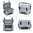 thumbnail image 4 of Kojooin 20 Quart Camping Cooler with Wheels, Portable Insulated Rolling Cooler Box with Lockable Lid for Beach or Picnic, 4 of 8