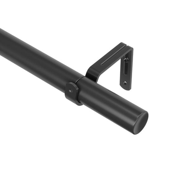 Umbra Deco 1" Window Curtain Rod 42-120" Black