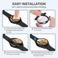 thumbnail image 4 of Case Cover Fit for Samsung Galaxy Watch 4 40mm 44mm,Glass Screen Protector Accessories PC All-Around Anti-fall Bumper Cover, Smart Watch Protective Case for Men Women -blue, 4 of 6