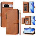 thumbnail image 2 of Google Pixel 8 5G Case ,Zipper Handbag Wallet Leather Cover with Crossbody Detachable Lanyard Strap, 2 of 5